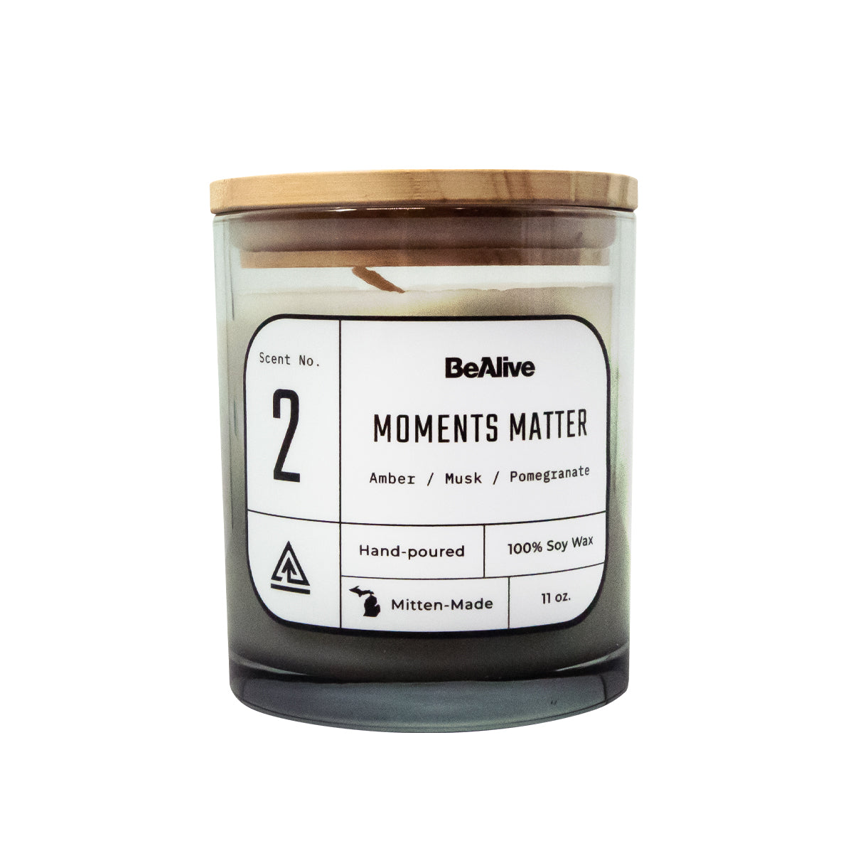 Moments Matter No.2 | Amber, Musk, and Pomegranate Scented Candle (Made in Michigan)